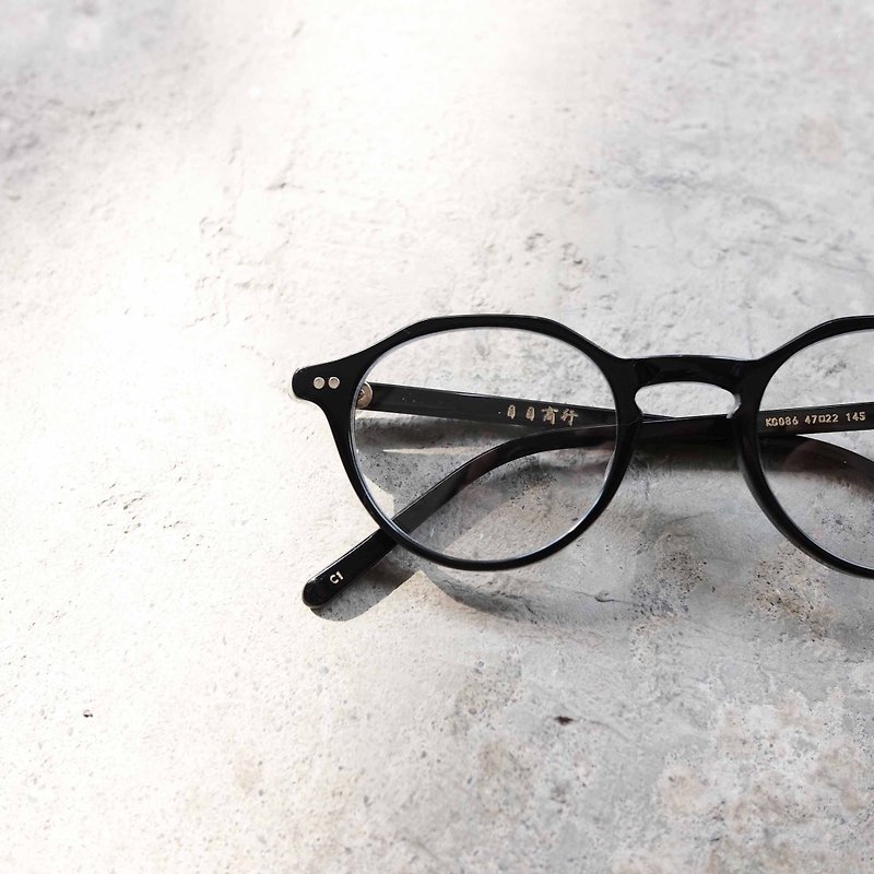 【目目商行】复古板材六角特色框 新品 高质感 黑色 - 眼镜/眼镜框 - 其他材质 多色