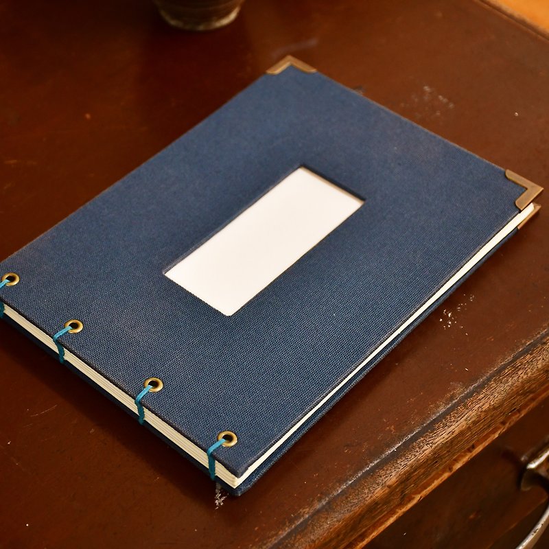 回忆珍藏册 : 剪贴板 - 相簿/相册 - 棉．麻 蓝色