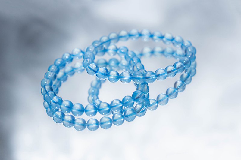 海蓝宝手珠 - 手链/手环 - 水晶 蓝色