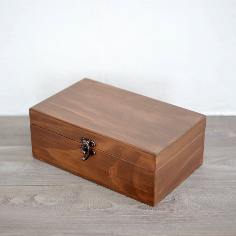 Amour爱木木-柚木色  精油木盒 墨水盒 收纳珍藏木盒 - 香薰/精油/线香 - 木头 