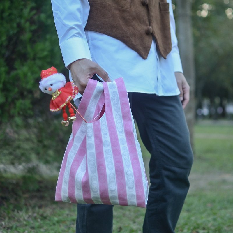 【手提包/提袋】大将军的塑胶袋_mini_台湾市场红白 - 手提包/手提袋 - 聚酯纤维 粉红色