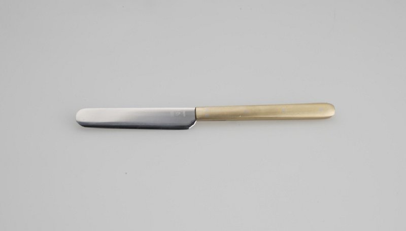 黄铜奶油刀 - 餐刀/叉/匙组合 - 其他金属 银色