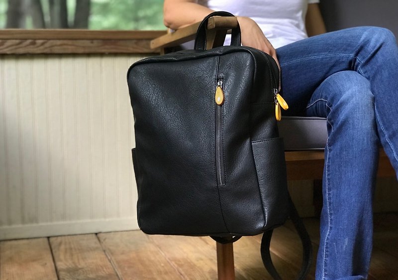 极简背包和笔记型电脑包 |在纽约布鲁克林设计 - 后背包/双肩包 - 人造皮革 
