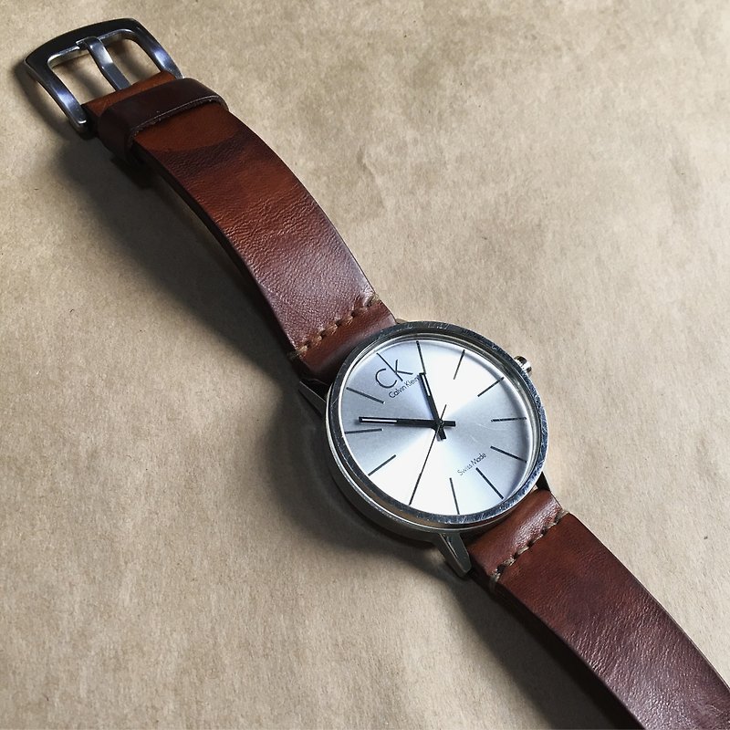 手工表带 订制表带 - 简约款式A  / 牛皮表带 皮革表带 - 表带 - 真皮 多色
