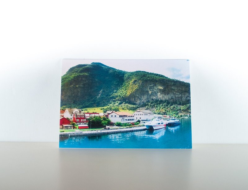 摄影明信片 | 峡湾小镇 I-峡湾之旅-挪威 - 卡片/明信片 - 纸 多色
