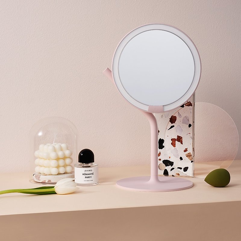 AMIRO Mate S 系列LED高清日光化妆镜-樱花粉 高圆圆推荐 情人节 - 彩妆刷具/镜子/梳子 - 其他材质 粉红色