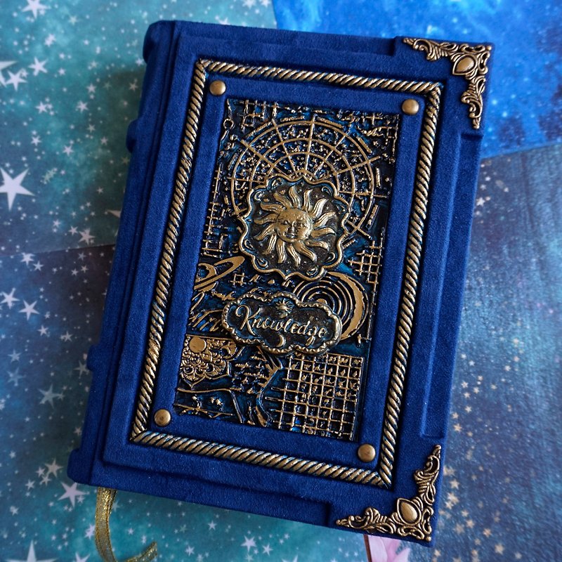 Handmade Vintage Blue Book for Notes - 笔记本/手帐 - 纸 蓝色