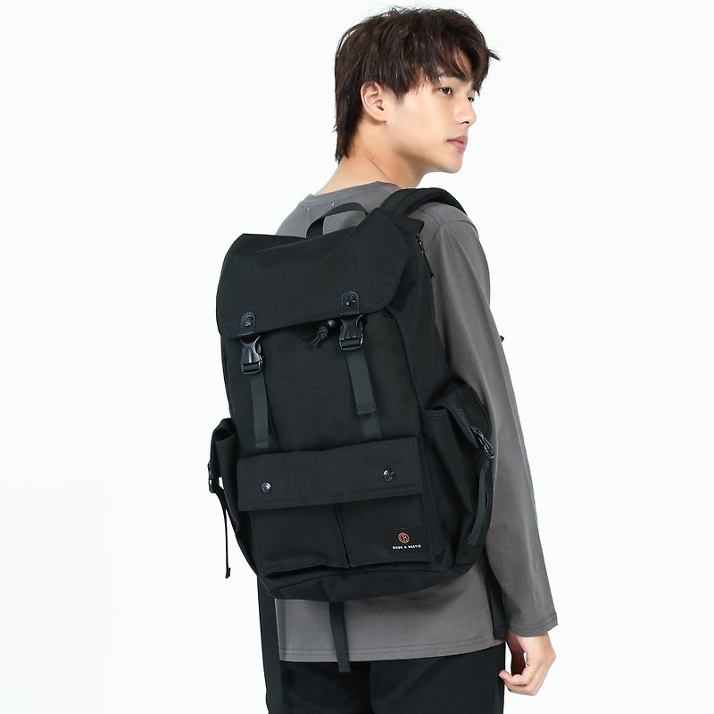 香港品牌 休闲 运动包 大索口 后背包 电脑包 Predator - 黑色 - 后背包/双肩包 - 其他材质 黑色