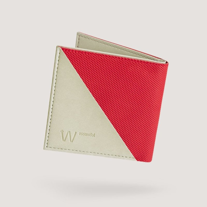 Baggizmo Wiseward Essential RFID protected bi-fold wallet - Cardinal Red - 皮夹/钱包 - 环保材料 多色