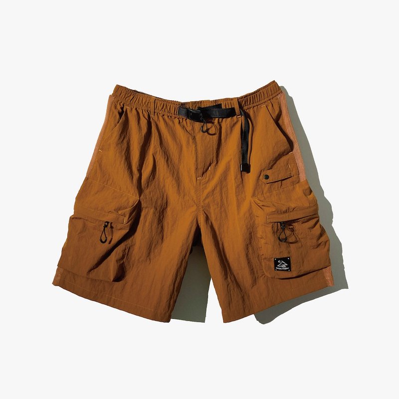 SP06 Water-Resistant Multi Pockets Shorts (ORD) - 中性裤装 - 尼龙 橘色