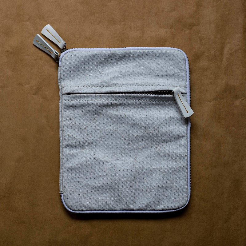 CHEEZ CHEEZ帆布鞄_Ipad bag - 平板/电脑保护壳 - 其他材质 白色