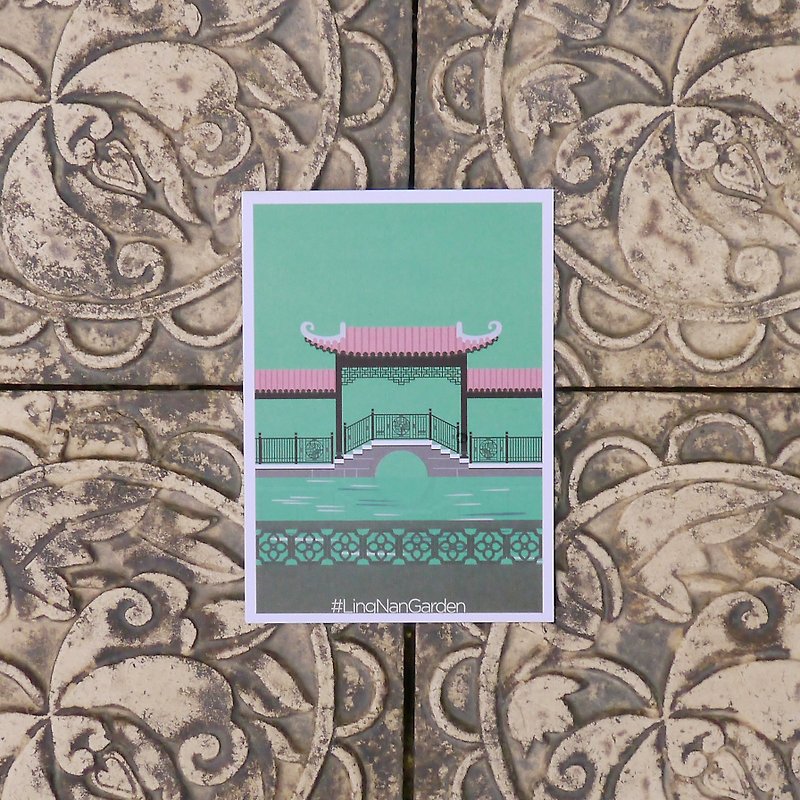 闹市中的精致庭园 明信片 / 岭南之风 #LingNanGarden - 卡片/明信片 - 纸 绿色