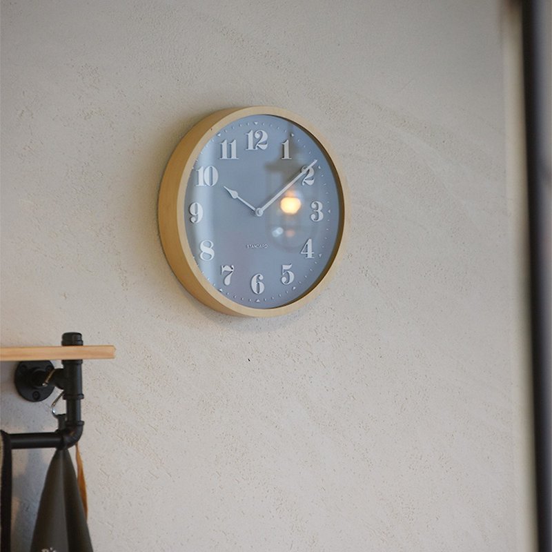 Twedt- 灰色领域挂钟 - 时钟/闹钟 - 木头 银色