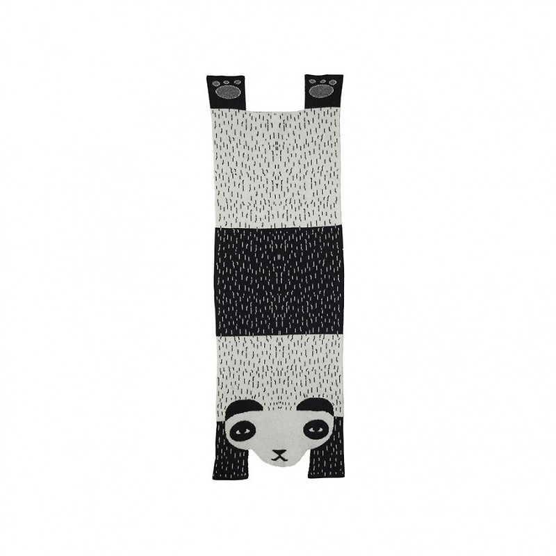 Panda 纯羊毛披巾 | Donna Wilson - 围巾/披肩 - 羊毛 黑色