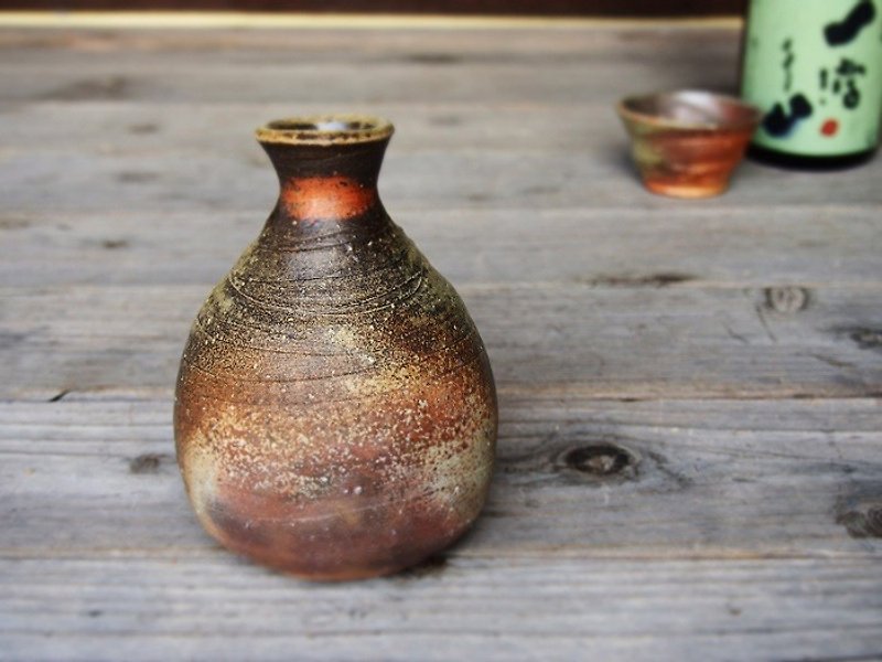 備前 徳利＿t-059 - 花瓶/陶器 - 陶 咖啡色