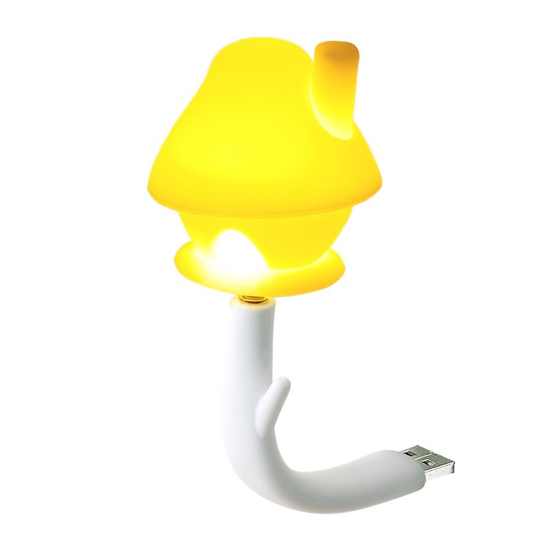 Vacii DeLight蘑菇屋USB情境灯/夜灯/床头灯-黄色 - 灯具/灯饰 - 硅胶 黄色