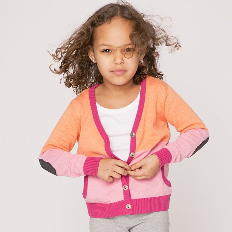 【瑞典童装】有机棉针织外套7岁至9岁 - 童装外套 - 棉．麻 红色