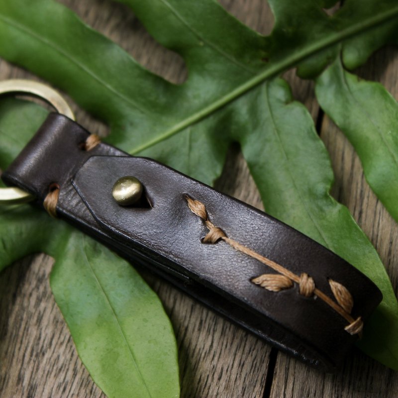 Keystrap # Climber2 / Key chain/ Key ring/ Leather strap / Leathercraft/ handmade designed  keyholder - 钥匙链/钥匙包 - 真皮 多色