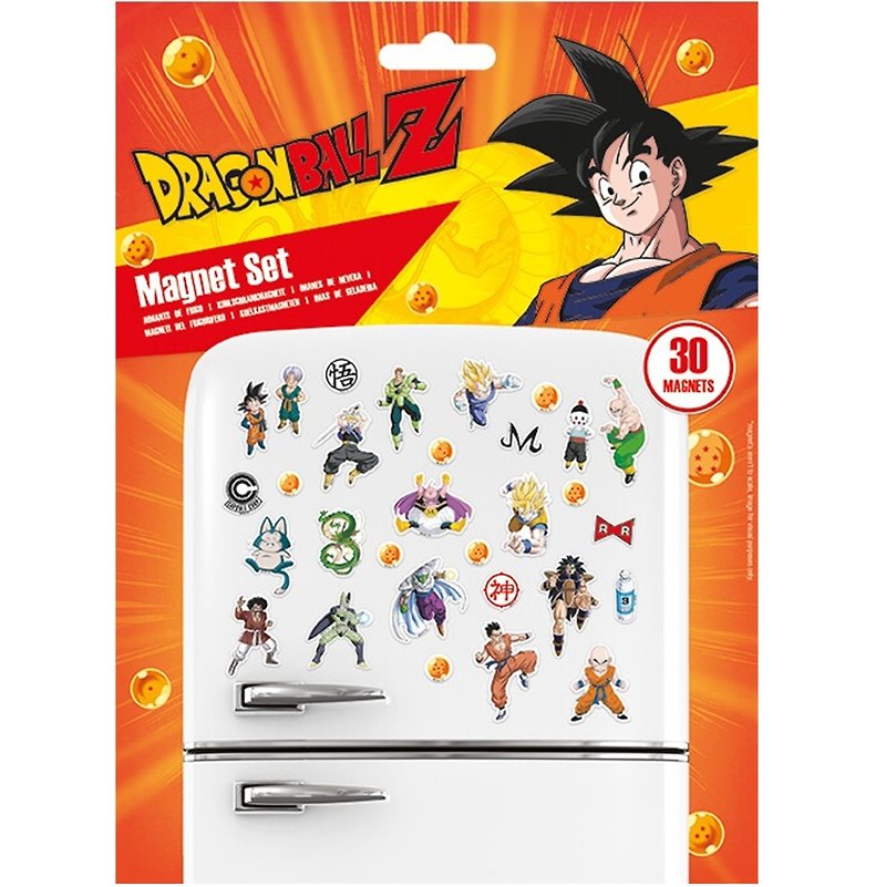 【七龙珠】 Dragon Ball Z 英国进口磁铁组 - 冰箱贴/磁贴 - 其他材质 多色