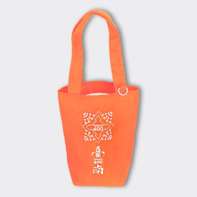 台南400 防泼水万用提袋-凤凰花橘 - 手提包/手提袋 - 防水材质 橘色