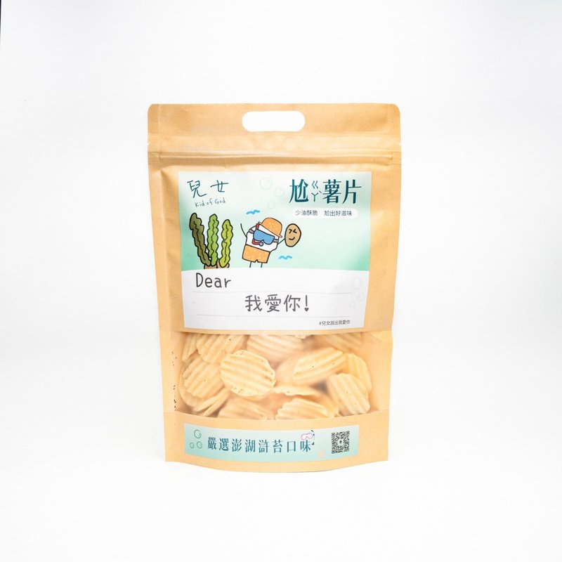 儿女 尬薯片 【五包超值组】澎湖浒苔 120g - 零食/点心 - 其他材质 卡其色