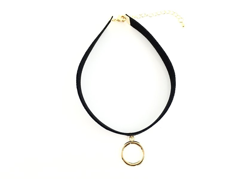 金属圆圈颈链（小圈） - 项链 - 其他材质 黑色