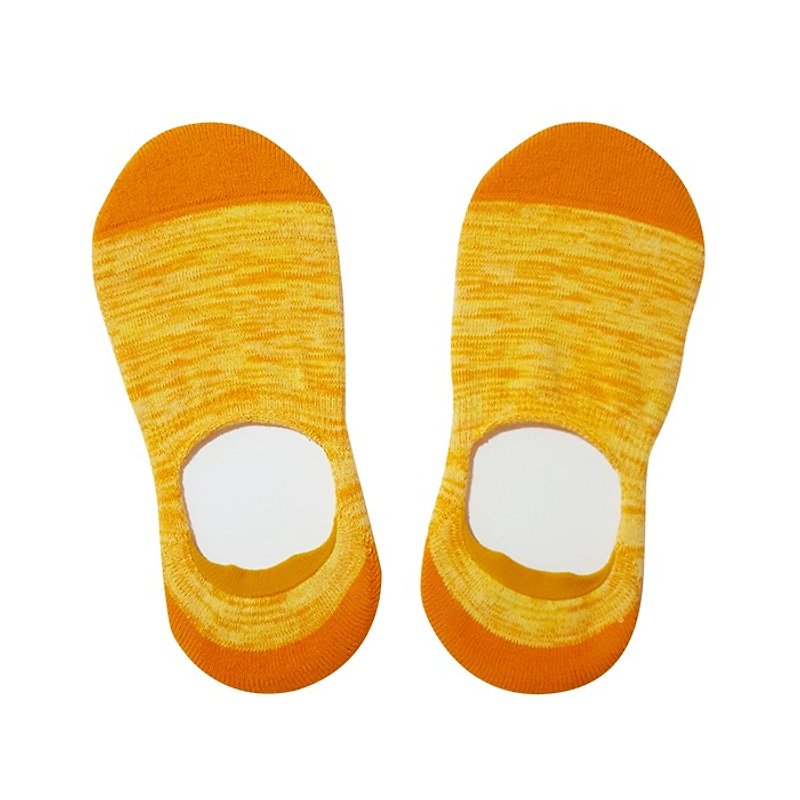 台湾宝石【 托帕石 】闪亮如星气垫隐形袜 - 袜子 - 棉．麻 黄色