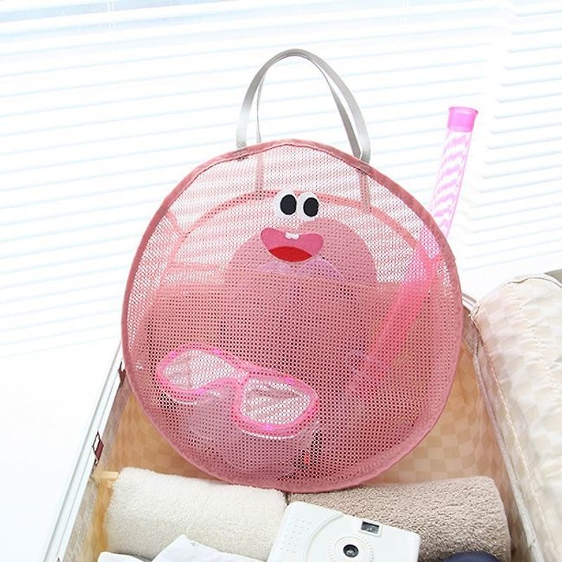笑脸洞洞海滩手提袋-粉红,LWK33905 - 手提包/手提袋 - 塑料 粉红色