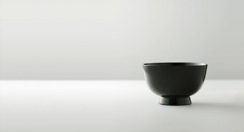 浮遊　椀　M　黒 - 碗 - 木头 黑色