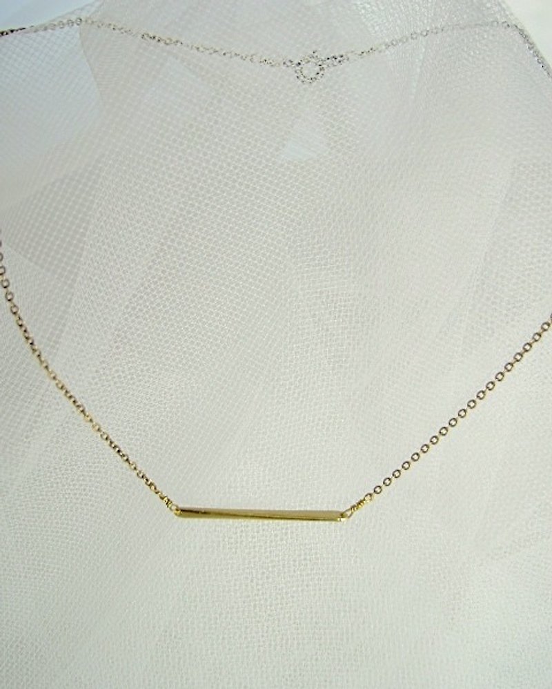 シンプルなネックレス / 3.5cm - 项链 - 其他金属 金色