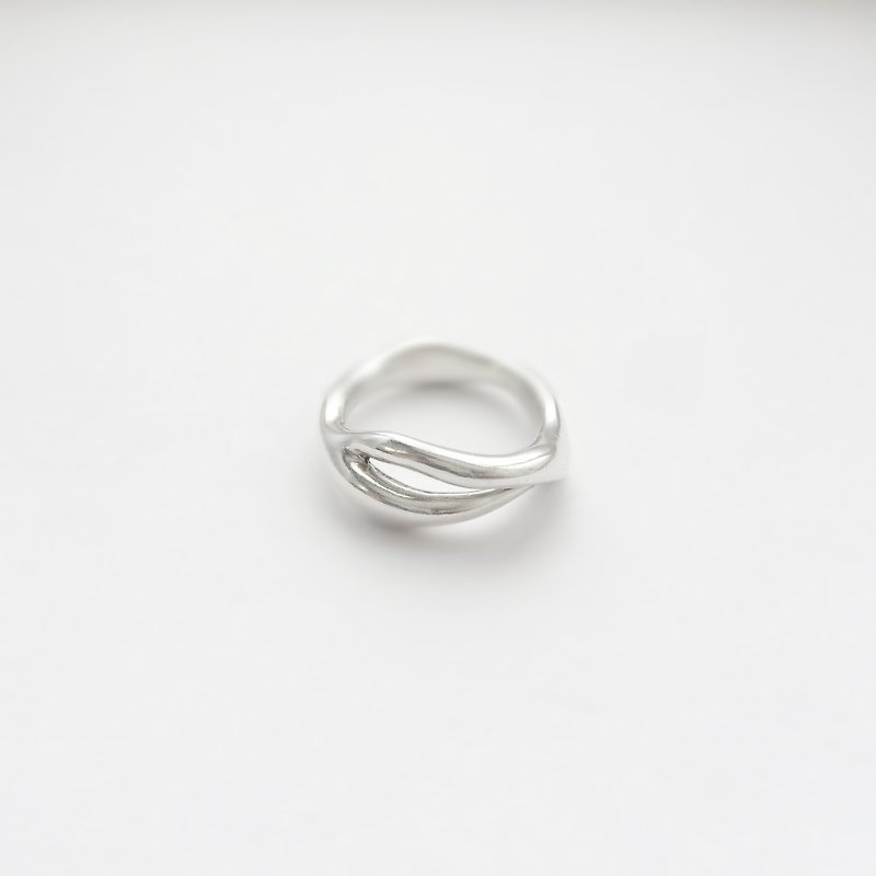 自由生长-纯银戒指 - 戒指 - 其他金属 银色