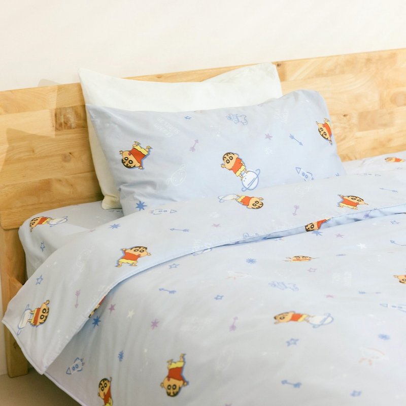 蜡笔小新100%纯棉寝具 太空- 蜡笔小新正版 寝具 床包枕套组 被套 - 寝具 - 棉．麻 多色