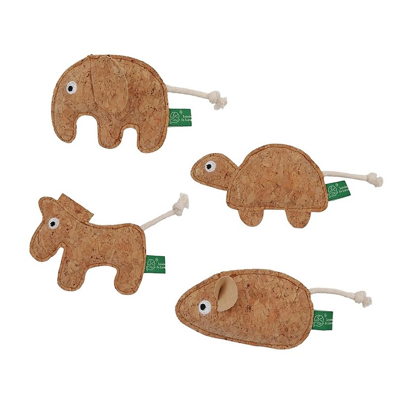 猫薄荷软木布系列 耐咬耐磨玩具 VPET 玩偶 共四款 - 玩具 - 环保材料 咖啡色