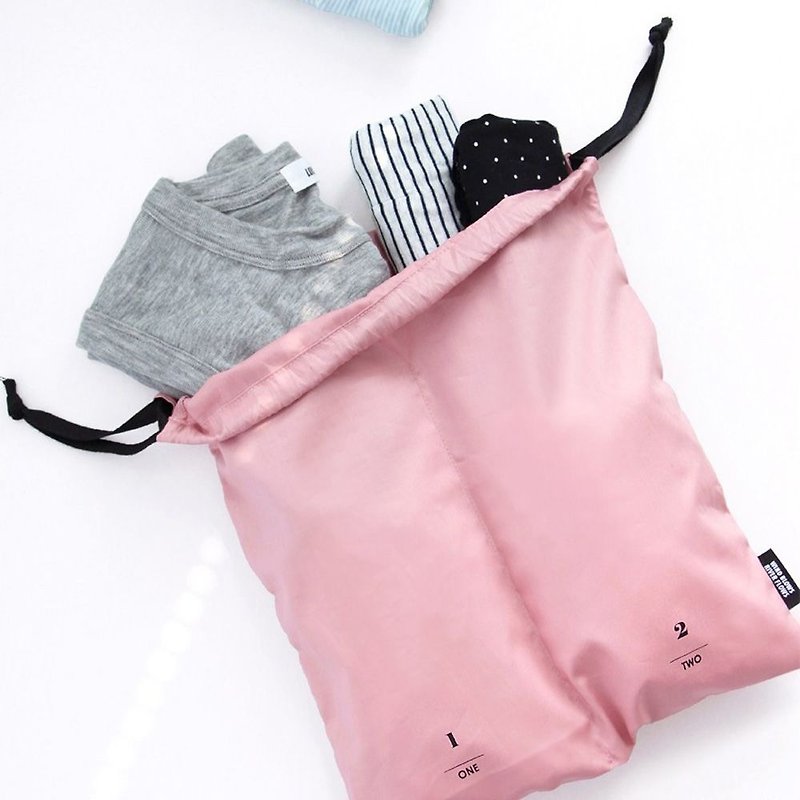 ICONIC 旅行分隔束口袋-衣物-粉红,ICO52514 - 化妆包/杂物包 - 塑料 粉红色