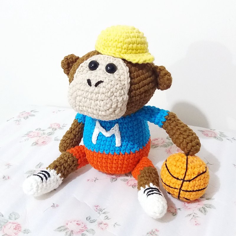 MonkeyM 猴界篮球健将 手工钩织 - 玩偶/公仔 - 棉．麻 多色