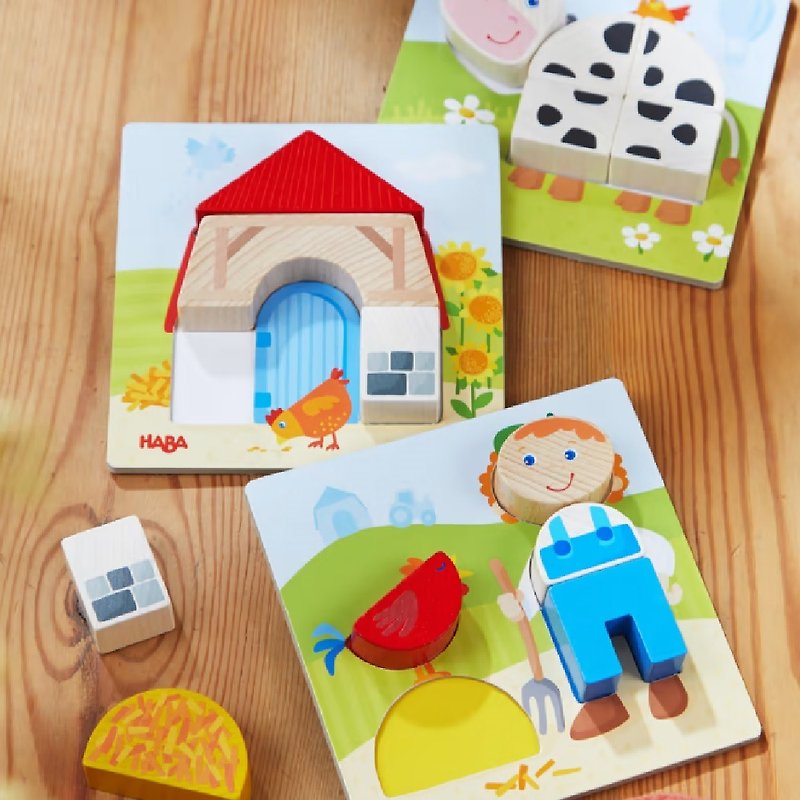 【德国HABA】宝宝拼图板-农场 - 玩具/玩偶 - 木头 
