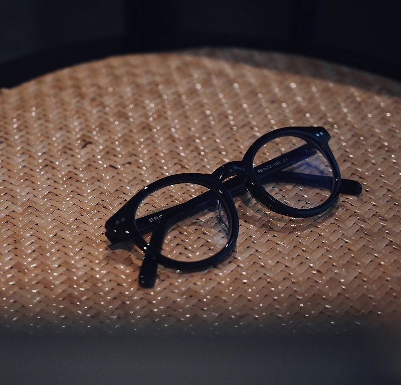 经典学院风波士顿板材眼镜-黑 - 眼镜/眼镜框 - 其他材质 黑色