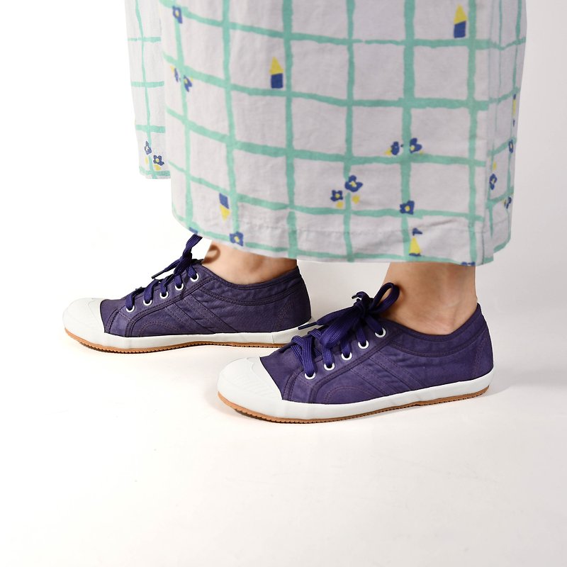 lana-d蓝莓/休闲鞋/帆布鞋 - 女款休闲鞋 - 棉．麻 紫色