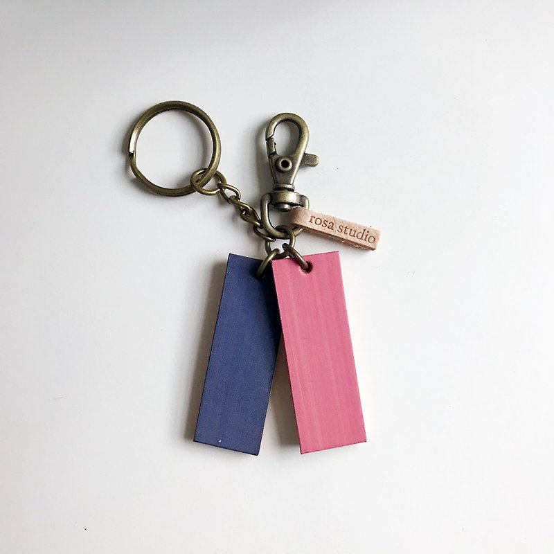 皮革钥匙圈│紫粉SAC01015 - 钥匙链/钥匙包 - 真皮 粉红色