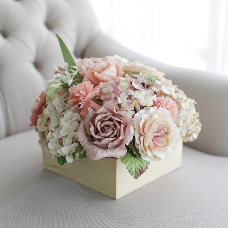 WC103 : Wedding Centerpiece, Sweet Old Rose - 餐垫/桌巾 - 纸 橘色