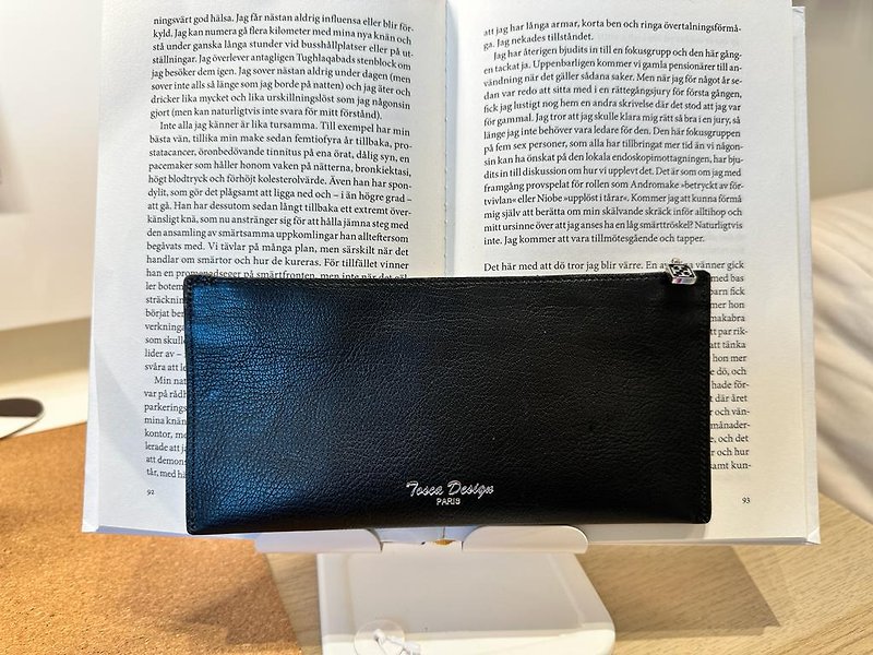 Tosca | Vintage Zipper Wallet Black - 真皮羊皮拉链银包 黑 - 皮夹/钱包 - 真皮 黑色