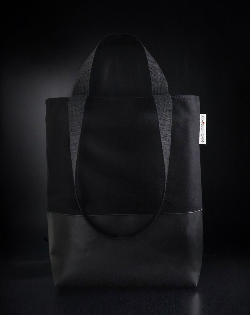 Canvas Tote Bag (Black colour) -REMATCH Collection : Noir