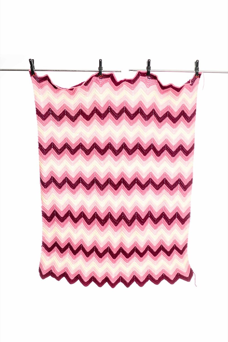 Crochet Blanket 钩针编织毯 二手 古着 Vintage Homedecor 地毯 - 地垫/地毯 - 棉．麻 