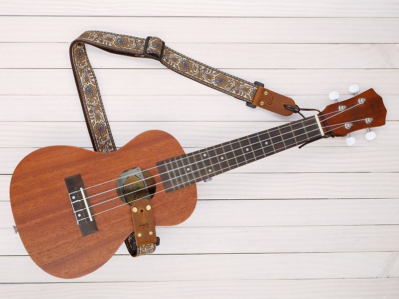 布朗风格夏威夷四弦琴表带3in1 - 吉他/乐器 - 真皮 咖啡色