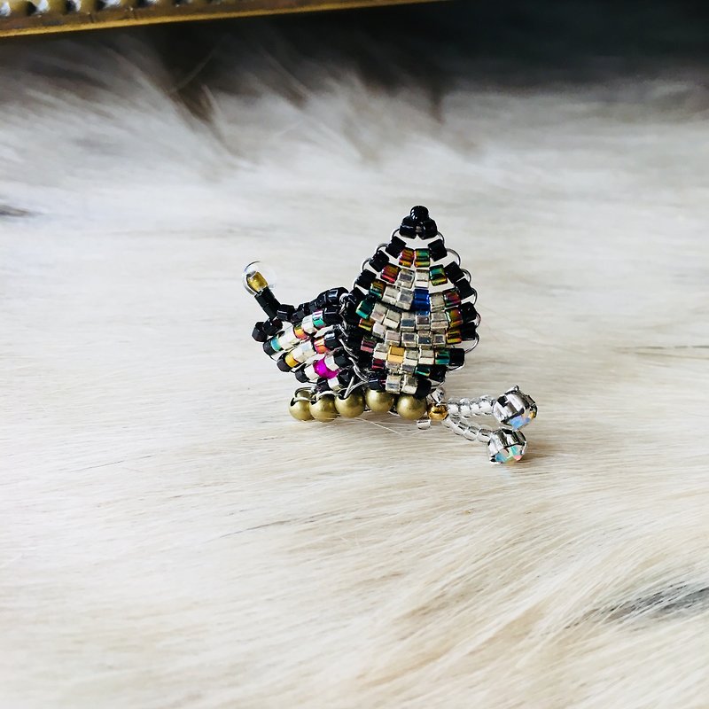 4.Multicolor Butterfly Earrings 〜ちょうちょ〜 - 耳环/耳夹 - 其他材质 多色
