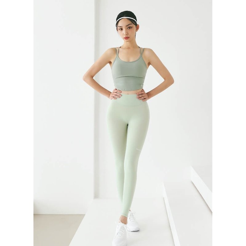 【GRANDELINE】高腰裸感弹性紧身裤 - Apple Mint - PT445 - 女装瑜珈服 - 聚酯纤维 绿色