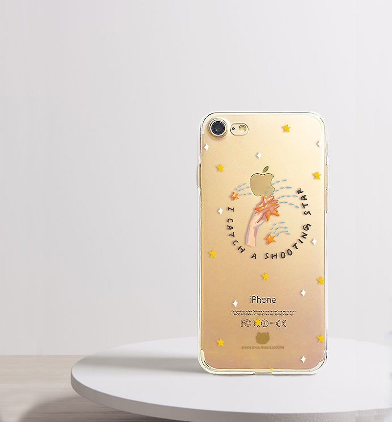 流星 免费刻字 手机壳 iPhone android - 手机壳/手机套 - 塑料 白色