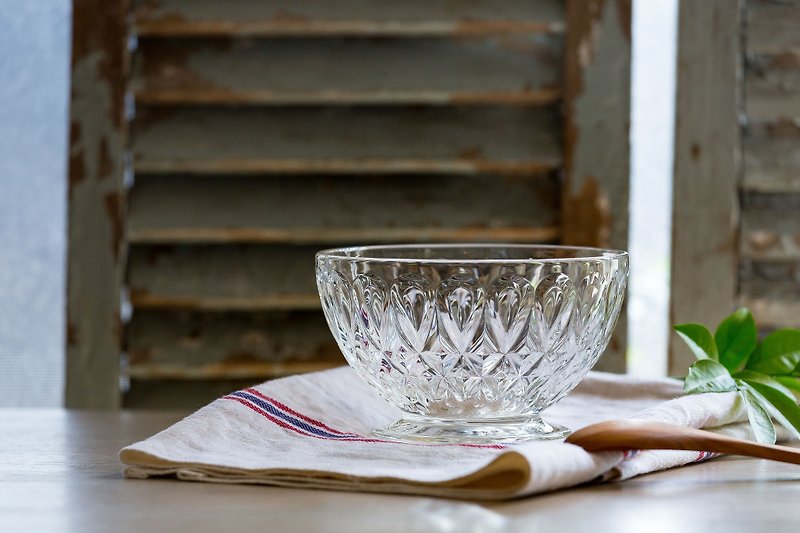 里昂玻璃圆深碗 - 碗 - 玻璃 透明