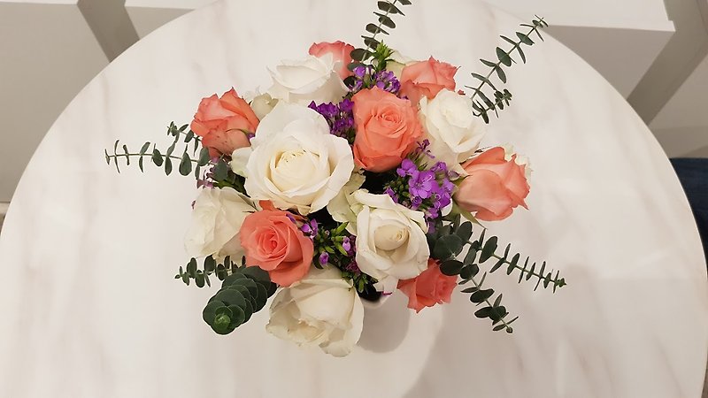 婚礼桌花M-新鲜花礼、不凋花干燥花礼  可依节庆或需要风格定制 - 植栽/盆栽 - 植物．花 粉红色