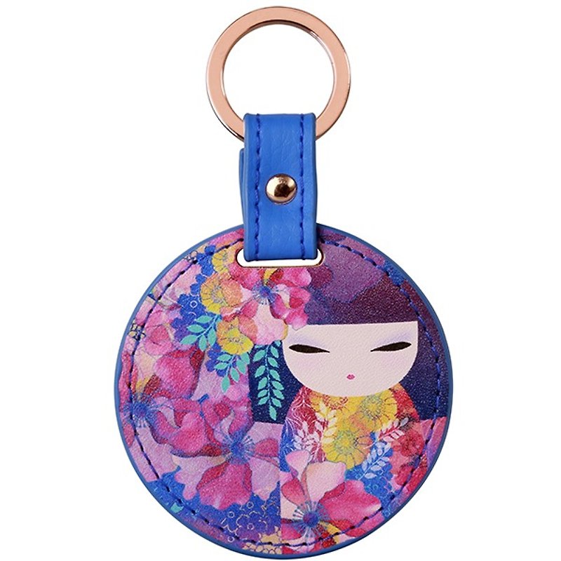 皮革钥匙圈-Kyoka 幸福【Kimmidoll 和福娃娃】 - 钥匙链/钥匙包 - 其他材质 多色
